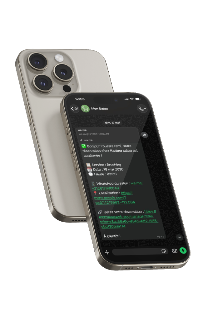Notifications WhatsApp et Push