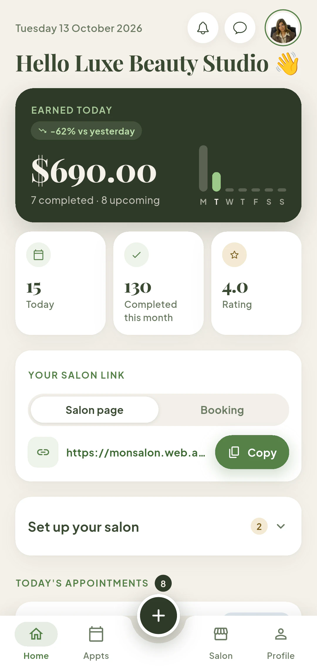 Créer votre salon